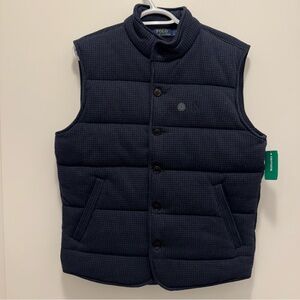 Ralph Lauren Men's Dark Blue Quilted Vest - Small - NWT